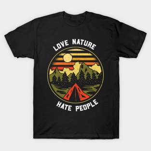 Love Nature Hate People T-Shirt